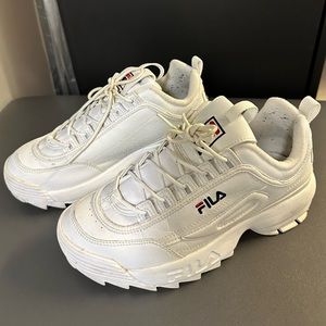 White Fila sneakers